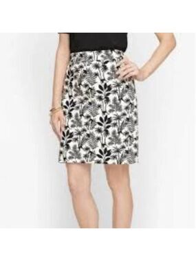 Talbots Tropical Monkey A Line Skirt Size 6